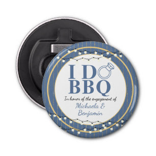 I Do BBQ Engagement Party Couples Shower Favour Bottle Opener