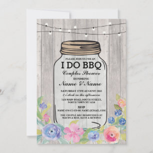 I DO BBQ Engagement Party Couples Shower Invite