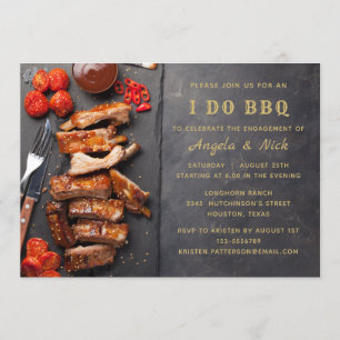 I Do BBQ   Engagement Party Invitation