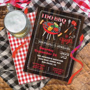 I do BBQ Engagement Party Invitation
