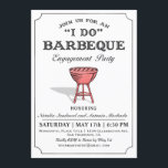 I DO BBQ Engagement Party Invitations<br><div class="desc">Cute,  vintage I DO BBQ Engagement Party Invitations. Rustic,  antique,  weathered style. High quality,  high resolution.</div>