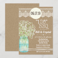 I DO BBQ Engagement Shower Invitation