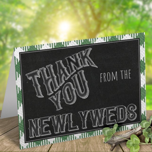 I Do BBQ Green Bridal or Wedding Shower Thank You Note Card (Creator Uploaded)