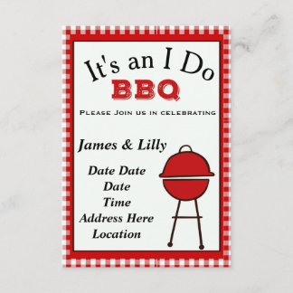 I do BBQ Invitation