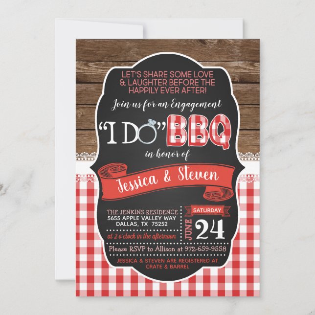 I Do BBQ Invitation (Front)