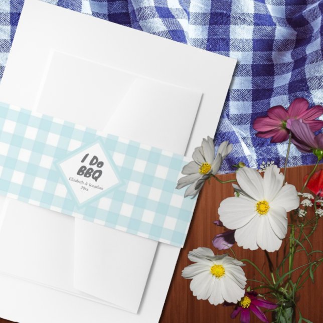 I Do BBQ Invitation Belly Band (Creator Uploaded)