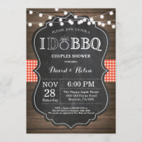 I DO BBQ Invitation Rustic Wedding Engagment