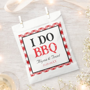 I DO BBQ Modern Wedding Favour Bags