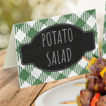 I Do BBQ Party Folded / Tented Food Label or