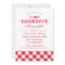 I Do BBQ Red Gingham Wedding Reception