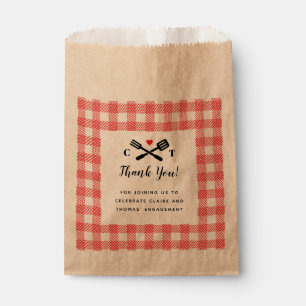 I Do BBQ Red Picnic Favour Favour Bags