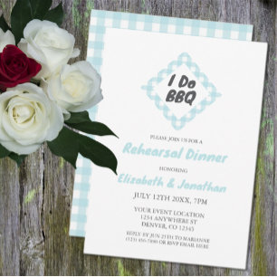 I Do BBQ Rehearsal Dinner Invitation