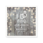 I do BBQ Rustic Lights Wood Engagement
