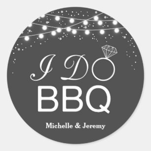 I Do BBQ Sticker / I Do BBQ envelope seals