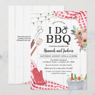 I Do BBQ Wedding Shower Invitation