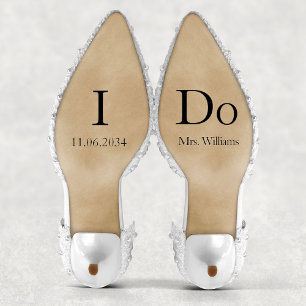 I Do Bride Wedding Shoes Custom Vinyl Sticker