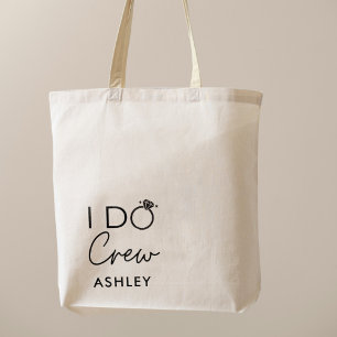 I Do Crew Bachelorette Favour Name  Tote Bag