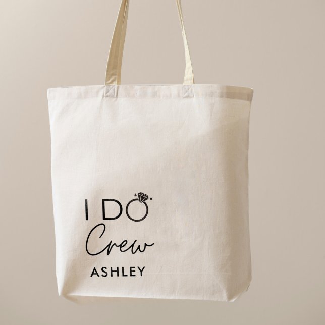 I Do Crew Bachelorette Favour Name  Tote Bag (Creator Uploaded)