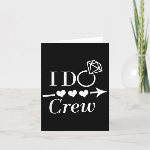 I Do Crew Bachelorette Party Bridal Wedding Matchi Card