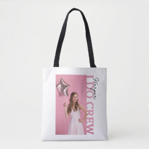 I Do Crew Bride Party Photo Tote Bag Personalise