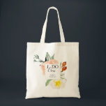 I Do Crew Pastel Watercolor Flowers Bridal Party Tote Bag<br><div class="desc">This beautiful bible "I DO Crew" tote bag features coral and cream watercolor peony flowers with elegant calligraphic and simple block fonts. Personalise each one with the name of the bridesmaid for a thoughtful gift.</div>