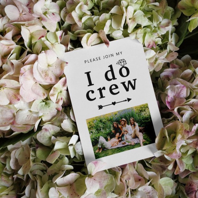 I Do Crew Will You Be My Bridesmaid? Invitation (Creator Uploaded)