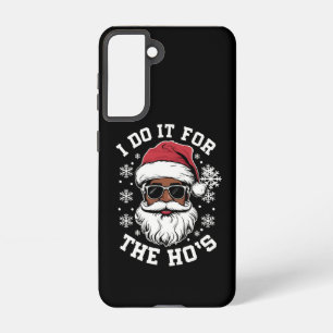I Do It For The Hos Christmas African Santa  Samsung Galaxy Case