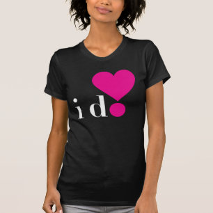I Do! Ladies Dark Basic T-shirt