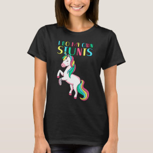 I Do My Own Stunts Broken Arm Cute Magical Unicorn T-Shirt