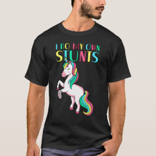 I Do My Own Stunts Broken Arm Cute Magical Unicorn T-Shirt
