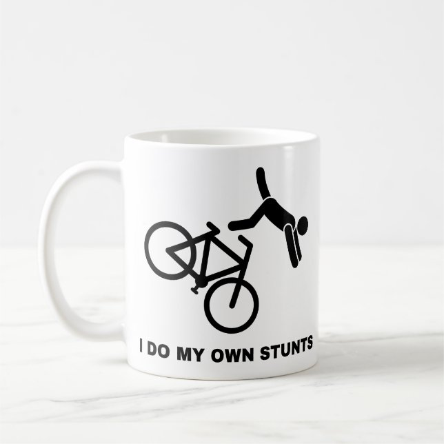 I Do My Own Stunts Coffee Mug (Left)