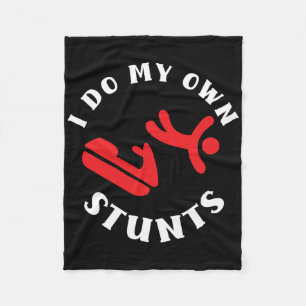 I Do My Own Stunts Funny Jetski Jet Skiing Jet Ski Fleece Blanket