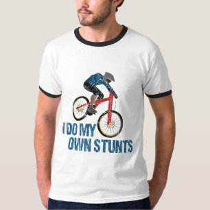 I Do My Own Stunts Mountain Biker Vintage T-Shirt