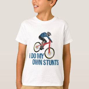 I Do My Own Stunts Mountain Biker Vintage T-Shirt