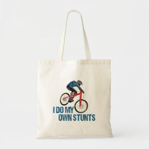 I Do My Own Stunts Mountain Biker Vintage Tote Bag