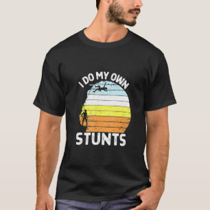 I Do My Own Stunts Sunset Mountain Climbing T-Shirt