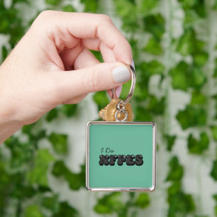 "I Do NFPEs" Keychain Large Light Green