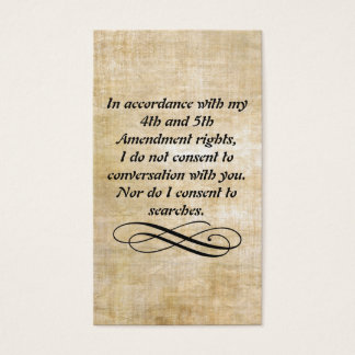 I do not consent to conversation card