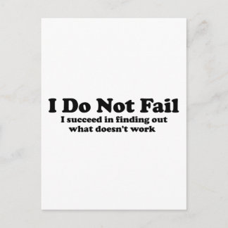 I Do Not Fail Postcard