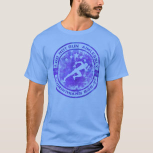 I Do Not Run Aimlessly Christian Runner 1 Cor 9:26 T-Shirt