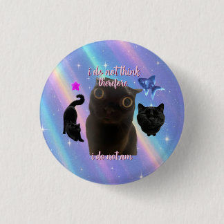I do not think cat meme tote bag 3 cm round badge