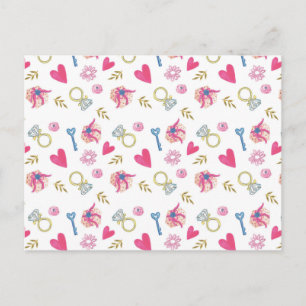 I Do Pattern II Postcard