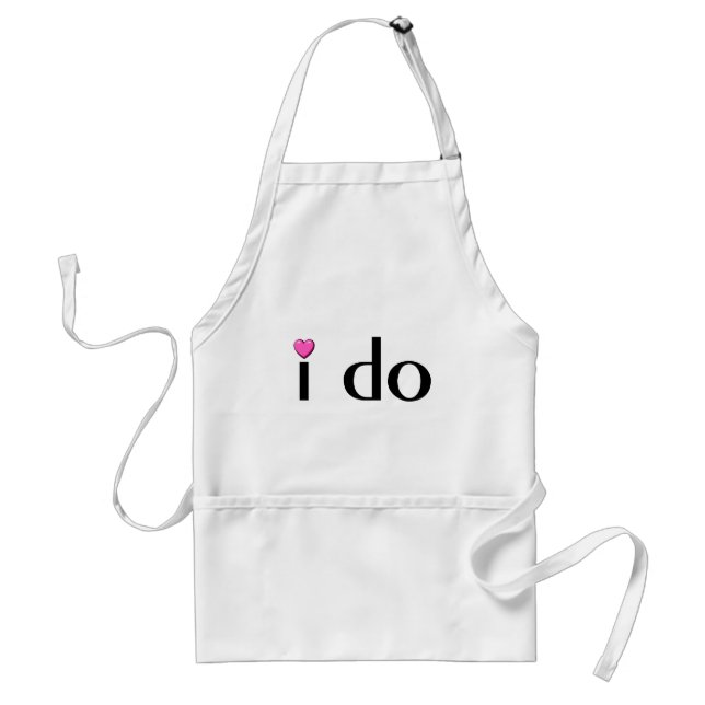 I Do (Pink Hrt) Standard Apron (Front)