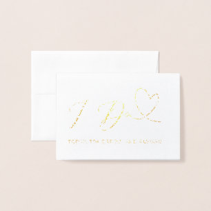 I Do Today Tomorrow and Always Wedding Day Foil Card