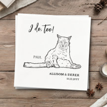 I Do Too Minimalist Dog Pet Cat Wedding