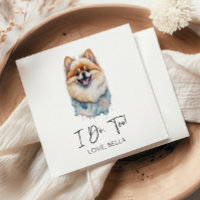 I Do, Too! Pomeranian Dog Pet Wedding