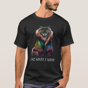 I do What I Want Ca Sarcastic Cats  Graphic T-Shirt