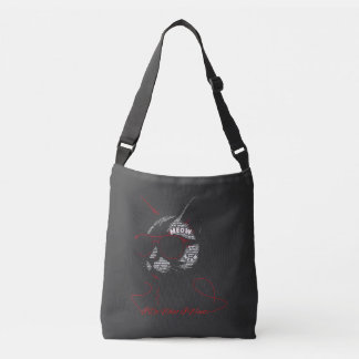 I Do What I Want Cat Typography Crossbody Bag