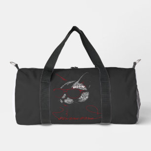I Do What I Want Cat Typography Duffle Bag