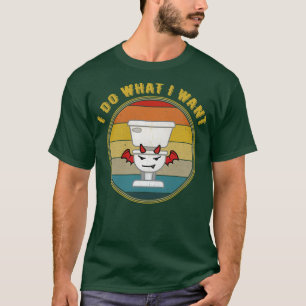 I Do What I Want Devil Distressed T-Shirt